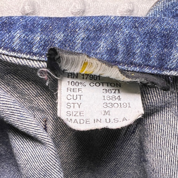 Rocky Mountain Jeans Denim Duster Jacket 90s EUC size M to L Made in USA - Picture 10 of 10